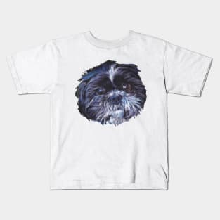 Shih Tzu Fine Art Painting Kids T-Shirt